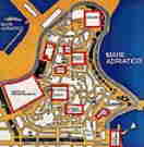 Карта города Бари с указанием местонахождения 